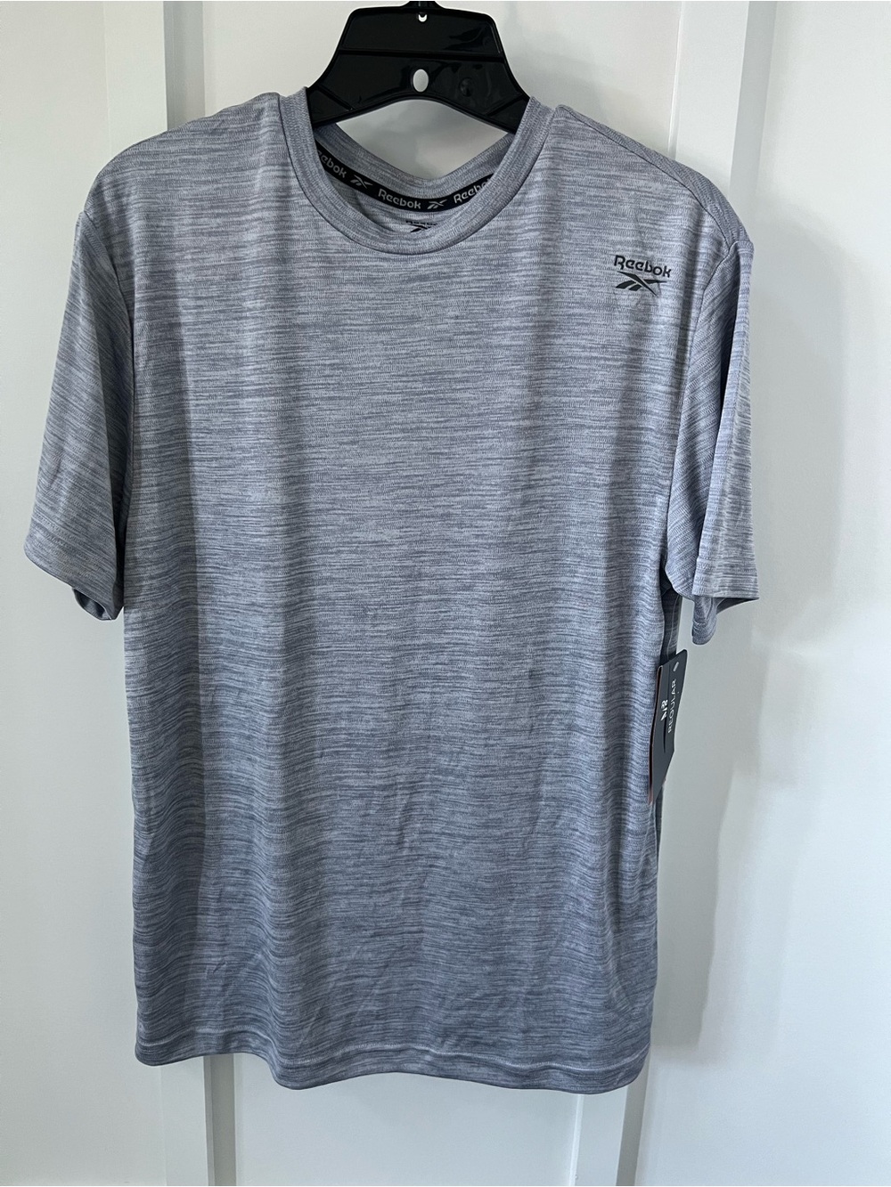 Reebok Men's Light Heather Gray Short Sleeve Performance Tee